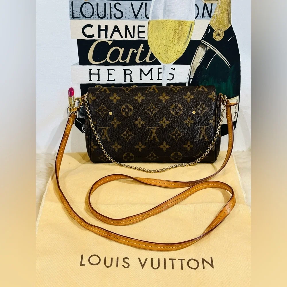 Louis Vuitton Monogram Favorite PM Shoulder Crossbody Bag w/ COA & Dust Bag - Picture 8 of 15